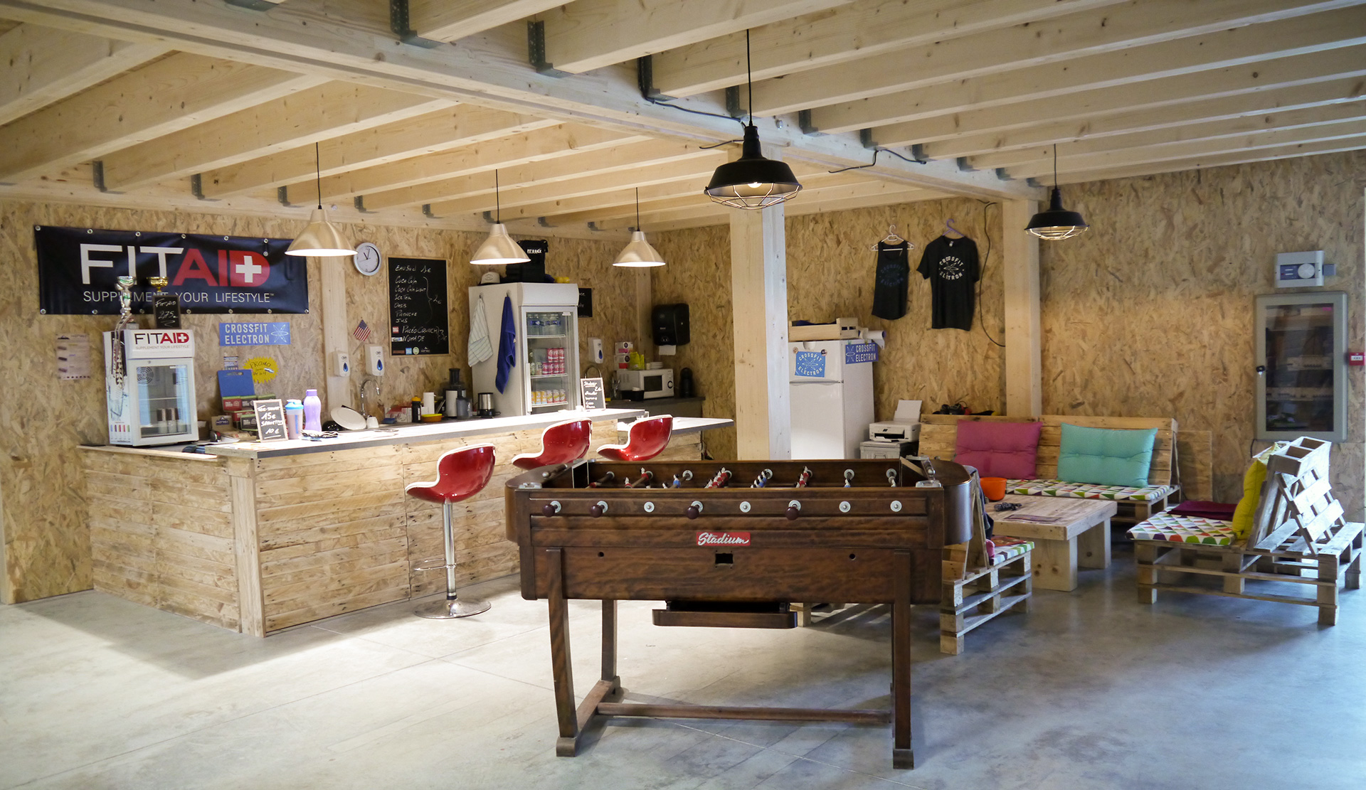Le lounge de CrossFit Electron